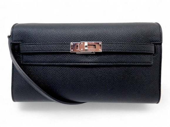  sac portefeuille hermes kelly to go 2024 cuir