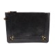 NEUF POCHETTE JEROME DREYFUSS POPOCHE M EN CUIR NOIR SAC MAIN BLACK CLUTCH 145€