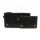 NEUF LOT 2 POCHETTES JEROME DREYFUSS POPOCHE S XS CUIR NOIR SAC MAIN CLUTCH 185€