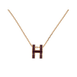  collier pendentif hermes pop h laque violet
