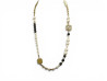 collier christian dior sautoir perles leopard 78cm