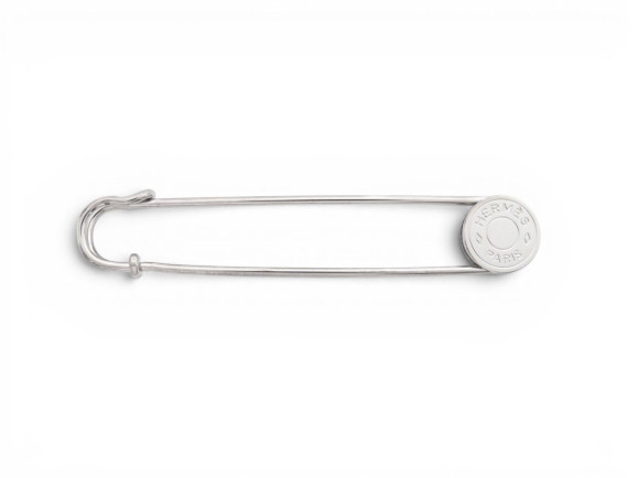 epingle hermes clou de selle broche acier safety