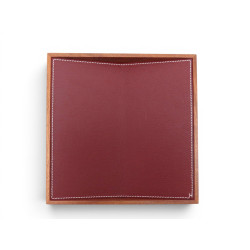  vide poche hermes pleiade cuir taurillon bois