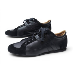 chaussures hermes baskets tie break 43 en cuir et daim