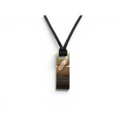 collier pendentif chaumet lien en or rose 18k 5.3 gr