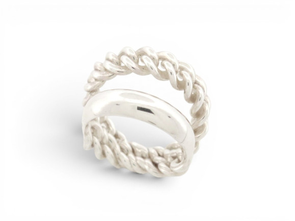 bague hermes sellier inflexible mm h125630b t55 en