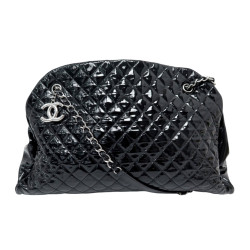 sac a main chanel bowling mademoiselle cuir matelasse