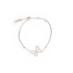 bracelet messika butterfly diamants en or blanc 18k