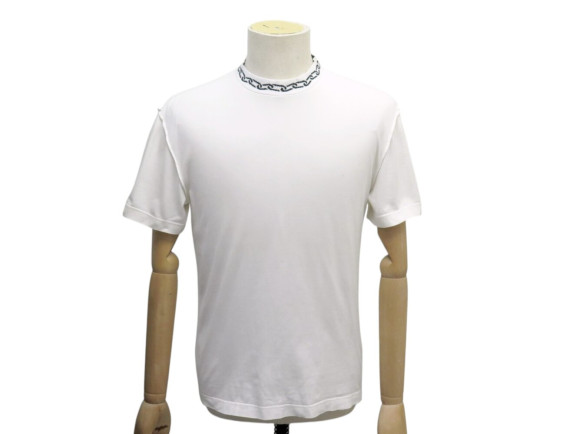  tshirt louis vuitton col motif chaine rm201m xs