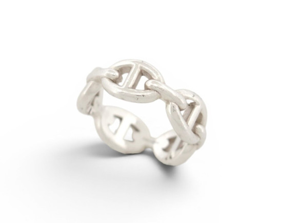 bague hermes chaine d'ancre enchainee pm h109507b 52