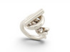 bague hermes croisette gm h104587b t53 argent massif