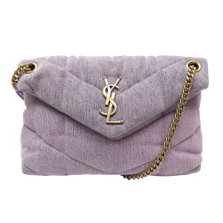 sac a main saint laurent loulou puffer 577476 denim