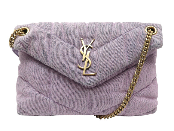 sac a main saint laurent loulou puffer 577476 denim