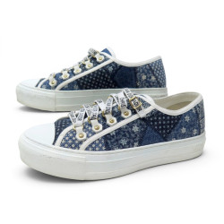 chaussures christian dior baskets walk'n patchwork