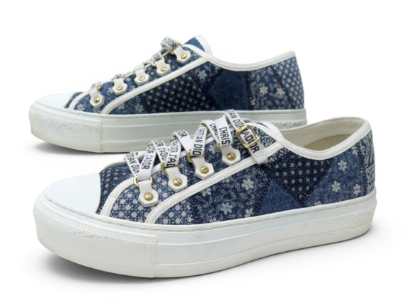 chaussures christian dior baskets walk'n patchwork