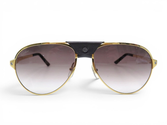  lunettes de soleil cartier santos ct0034s en