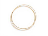 bracelet jonc 3 anneaux 19 cm en ors blanc jaune rose