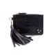 NEUF POCHETTE JEROME DREYFUSS POPOCHE XS POMPOM M PYTHON CUIR NOIR POCKET 240€