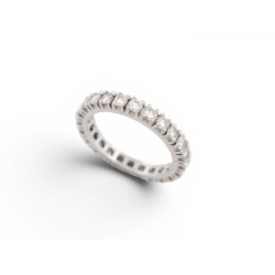 bague alliance americaine t55 24 diamants 2ct or blanc