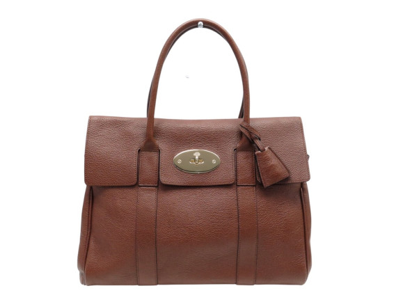 sac a main mulberry bayswater cuir graine marron