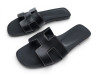 mules hermes sandales oran h021056z cuir noir 37.5