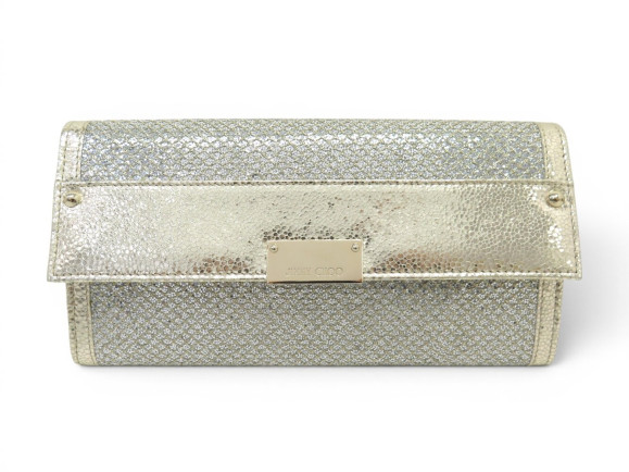  sac a main jimmy choo pochette reese cuir toile