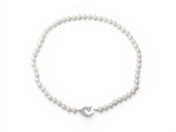  collier dinh van menottes r12 en or blanc 18k