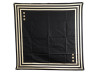  foulard chanel boutons logo cc en soie noir carre