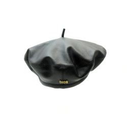  beret christian dior 73drm910a700 en cuir noir