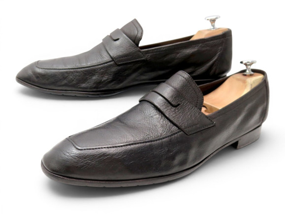 chaussures berluti mocassins andy 10.5 44.5 en cuir