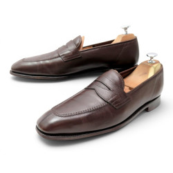 chaussures john lobb mocassins 8 42 en cuir marron