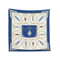  foulard hermes cnep les banquiers 1955 carre