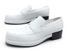 chaussures hermes mocassins klement 39 cuir blanc