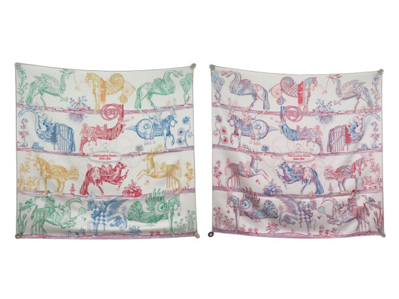 foulard hermes della cavalleria favolosa double
