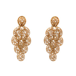 boucles d'oreilles pomellato arabesques en or rose 18k