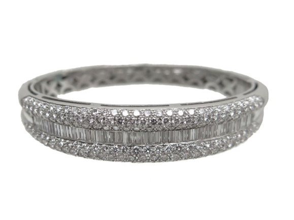  bracelet edouard nahum en or blanc 58gr pavage