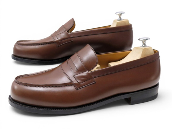  chaussures jm weston mocassins 180 cuir marron