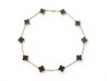 collier van cleef alhambra  onyx 10 motifs or