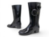 chaussures chanel bottes de pluie camelia 37