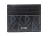 porte cartes dior compact toile diamond noire
