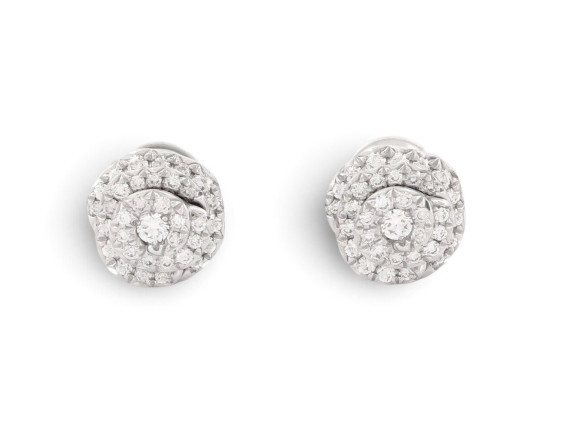 boucles d'oreilles dior rose couture 70 diamants