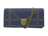 sac a main dior diorama en toile denim bleu