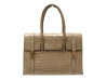 sac a main hermes drag cuir de crocodile beige