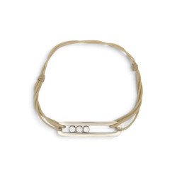 bracelet cordon messika care(s) or blanc 18k diamants