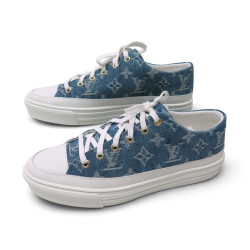  baskets louis vuitton stellar 1a4wtv toile denim