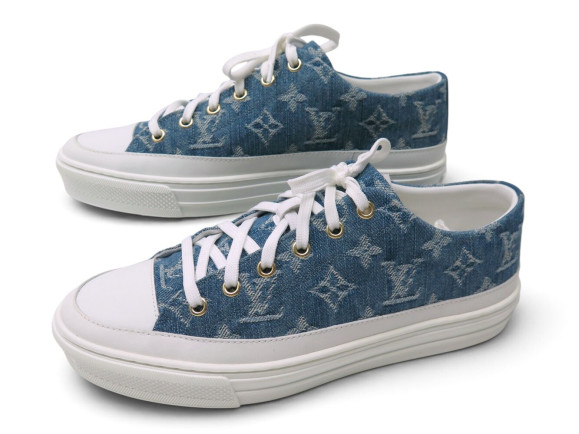 baskets louis vuitton stellar 1a4wtv toile denim