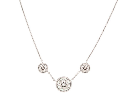 collier christian dior rose des vents 3 motifs