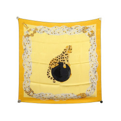 foulard must de cartier panthere bijoux carre 90 en