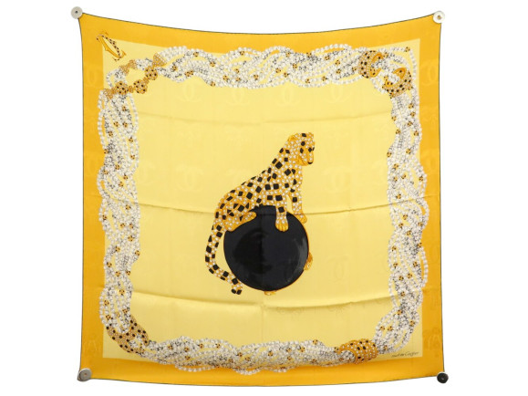 foulard must de cartier panthere bijoux carre 90 en