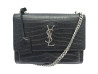 sac a main saint laurent sunset 442906 cuir noir facon